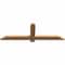 Ekena Millwork Eugene Smooth Timber Gable Bracket, Western Red Cedar, 48"W x 16"H x 1 1/2"D x 3 1/2"F, 8/12 Pitch GBW048X16X0204EUG00SWR - alternate 5